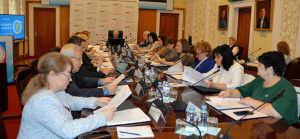 16 апреля 2024 года в Москве состоялось заседание Президиума Профсоюза работников связи России. Заседание вел председатель Профсоюза Анатолий Назейкин.
